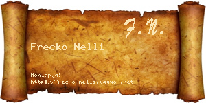 Frecko Nelli névjegykártya